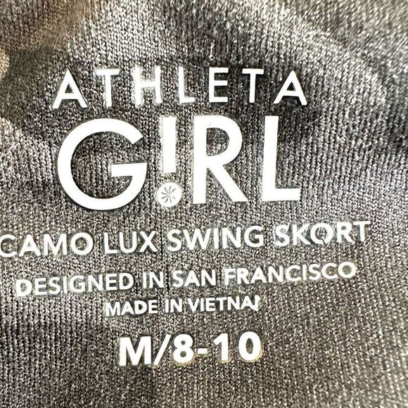 ATHLETA GIRL CAMO LUX PRINT SWING SKORT - Picture 4 of 9